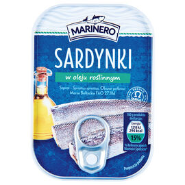 Marinero sardynki w oleju roślinnym 110 g