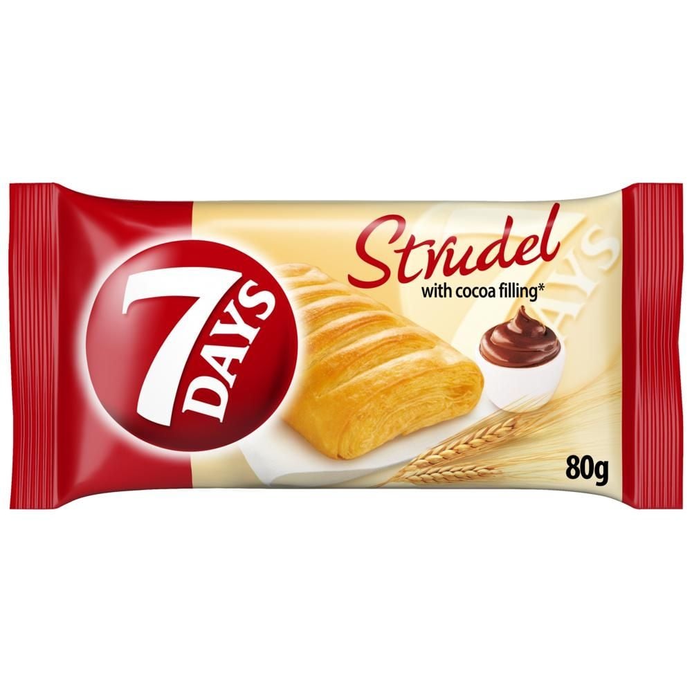 7Days Strudel ciastko francuskie z nadzieniem kakaowym - 80 g