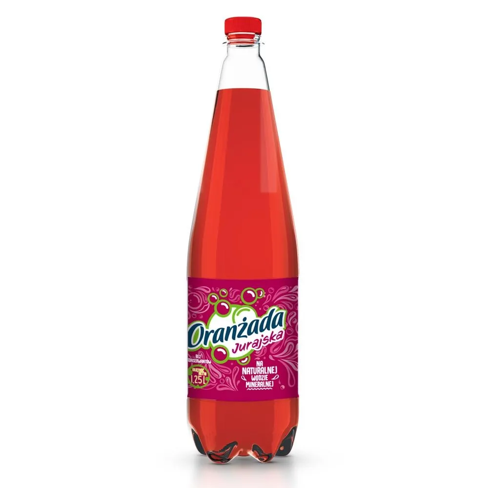 Jurajska Oranżada czerwona 1,25 l