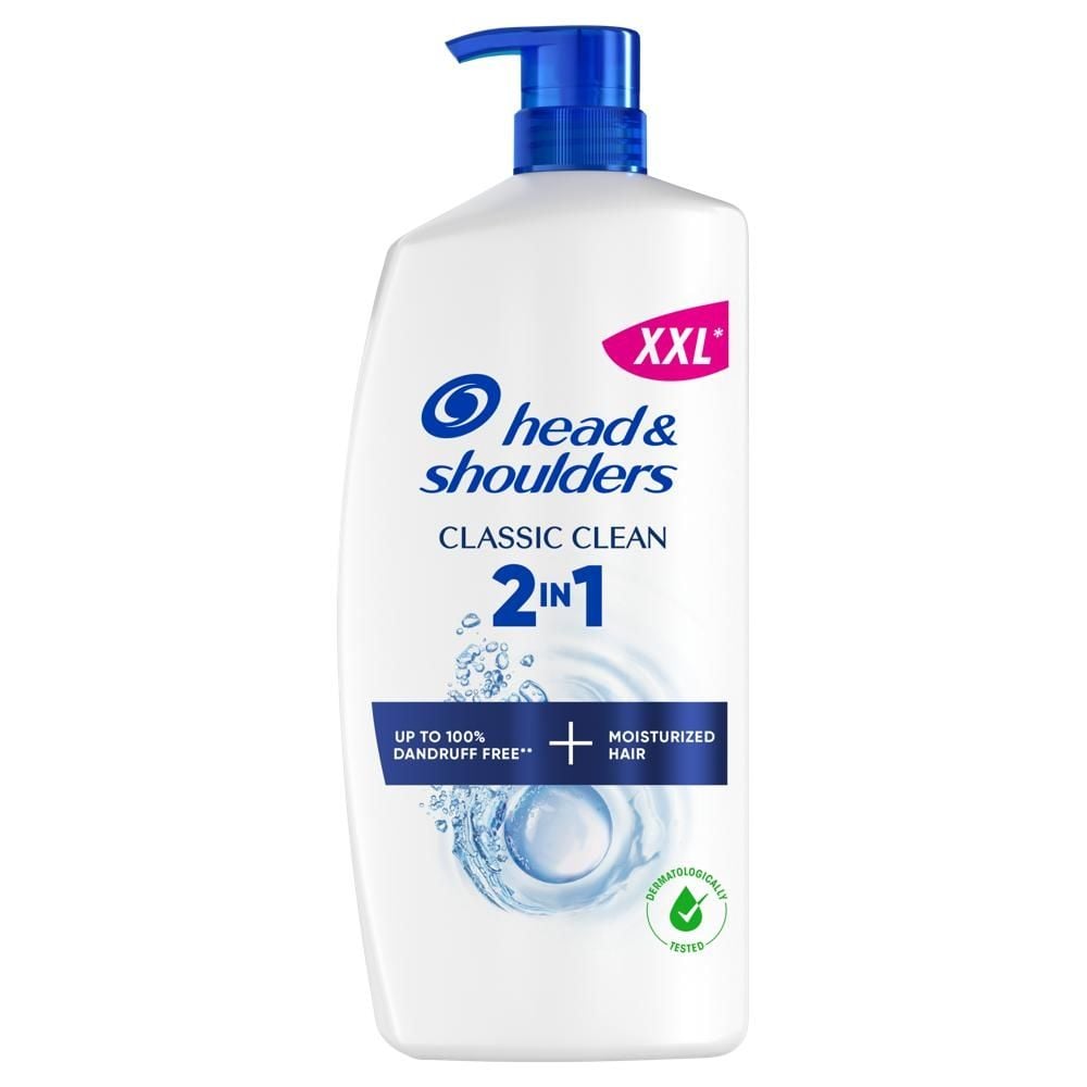 Head & Shoulders Classic Clean Szampon Przeciwłupieżowy z Odżywką 2 w 1 800ml z Pompką