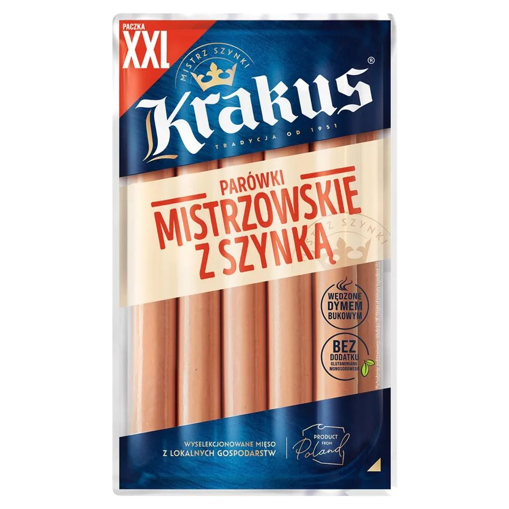 PARÓWKI Z SZYNKI KRAKUS 440g