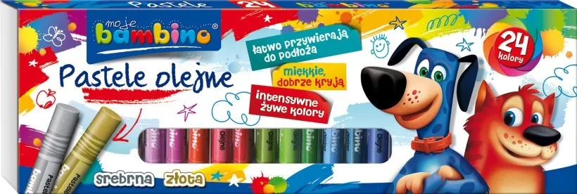 Pastele olejne BAMBINO 24 kolory