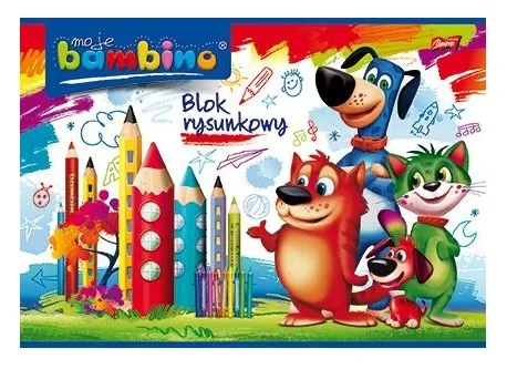 St Majewski Blok rysunkowy  BAMBINO A4 (20 kartek)