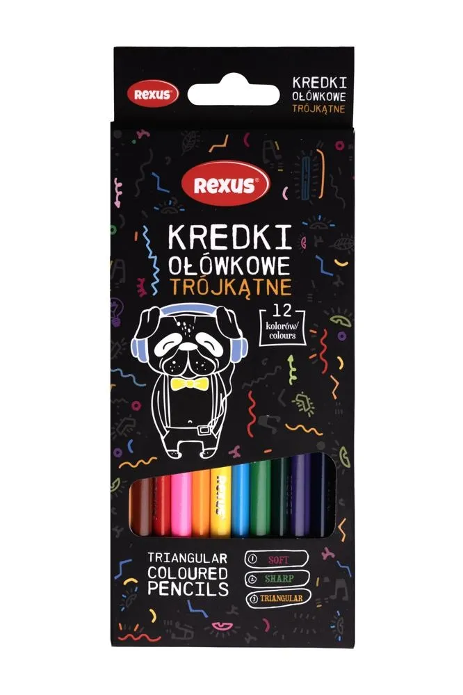 KREDKI OŁÓWKOWE 12kol.