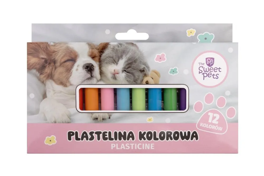 Plastelina 12Kol. / The Sweet Pets