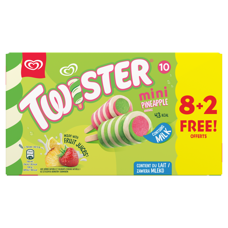 Lody Mini Pineapple (10x50g)