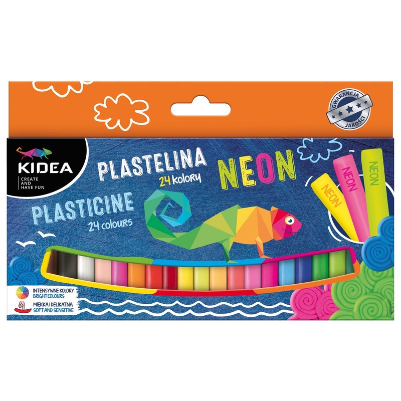 Plastelina 24 kolory Kidea Zestaw