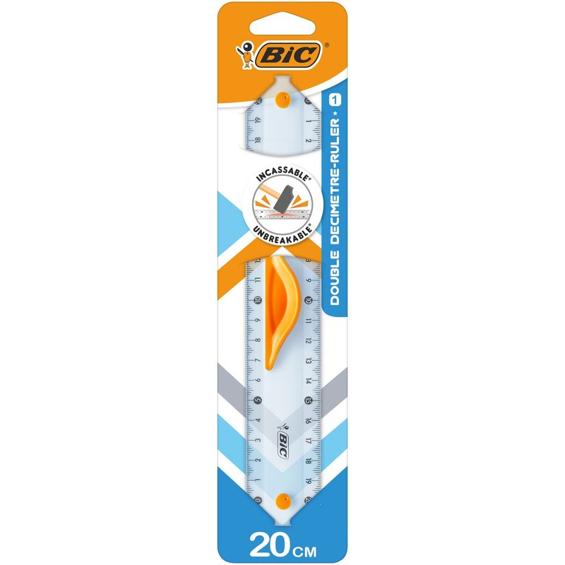 Double Ruler 20cm linijka  BIC 1 sztuka
