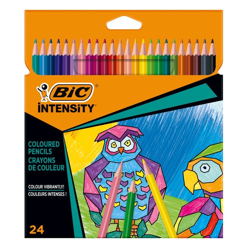 Kredki ołówowe Intensity Up BIC 24 sztuki