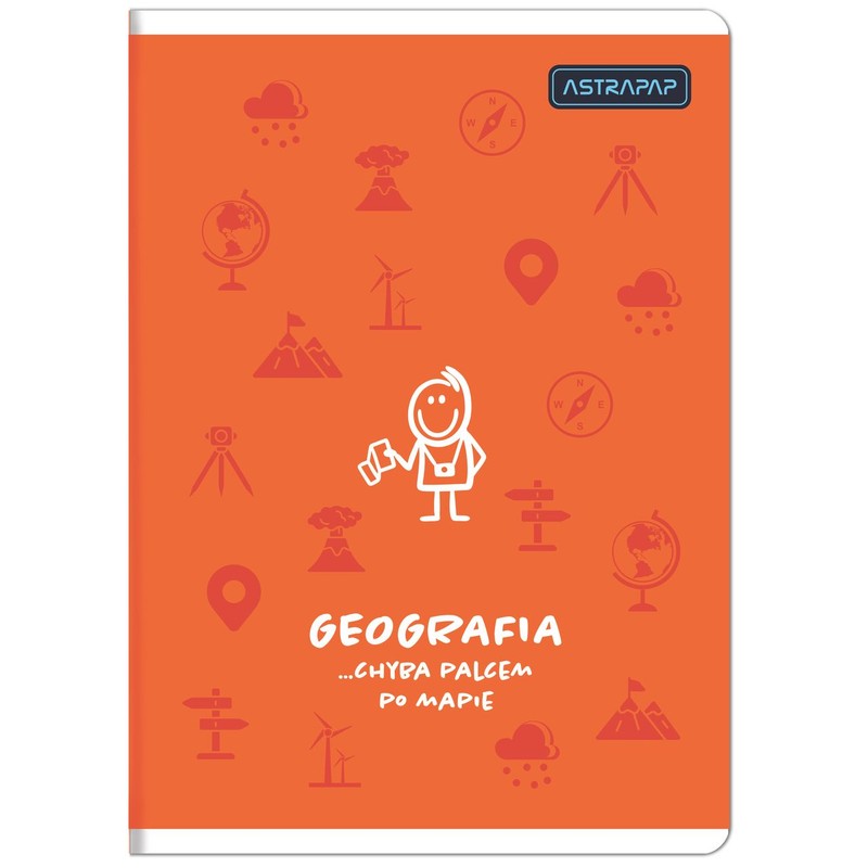 Zeszyt tematyczny Astrapap A5 60k kratka Geografia ASTRA 1 sztuka
