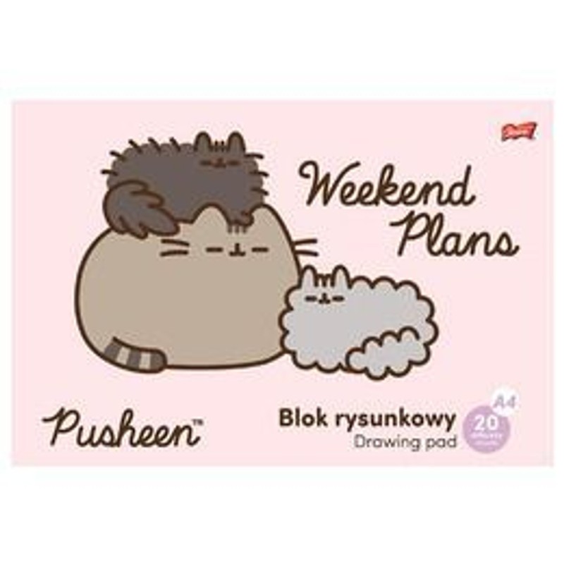 Blok rysunkowy A4, 20 kartek Pusheen Pusheen 1 sztuka