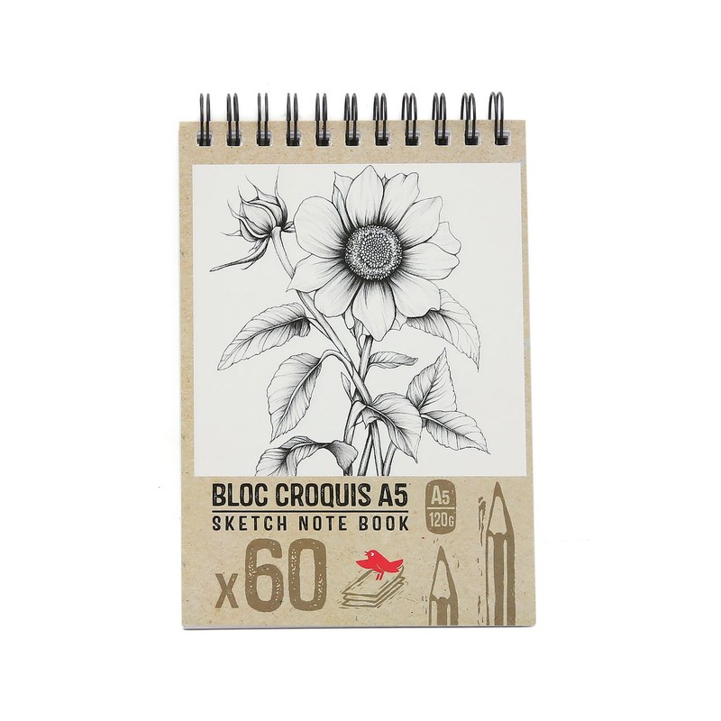 Szkicownik A5 60k 120g Auchan 1 sztuka