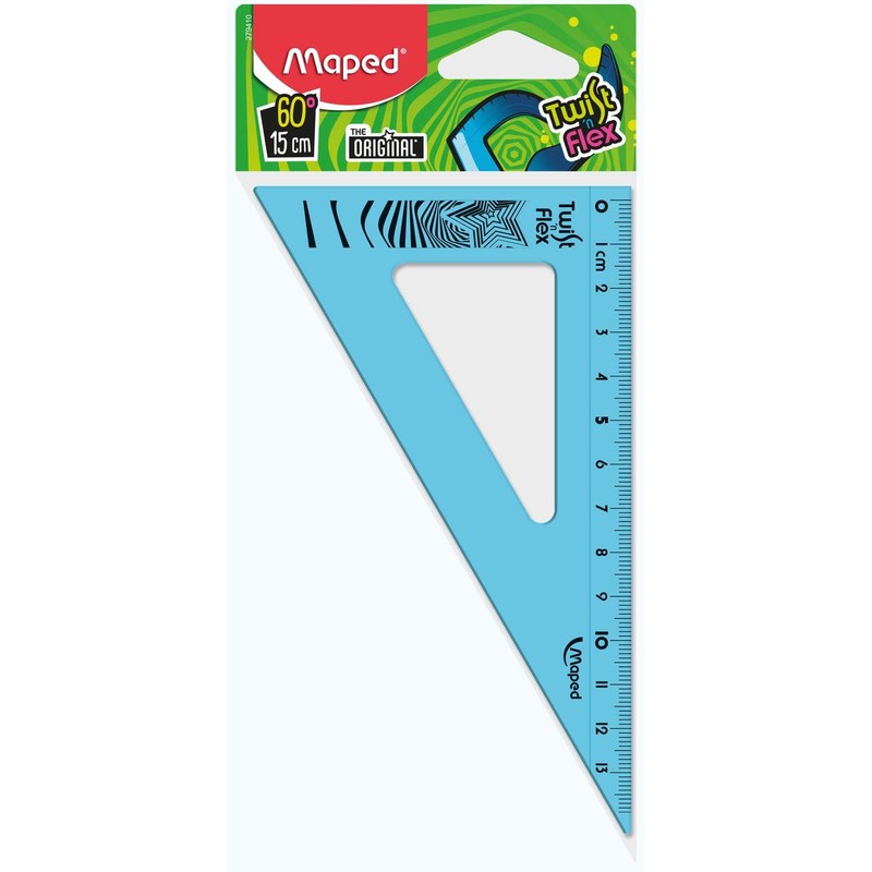 Ekierka Twist'n Flex niełamliwa 15 cm mix kolorów Maped 1 sztuka