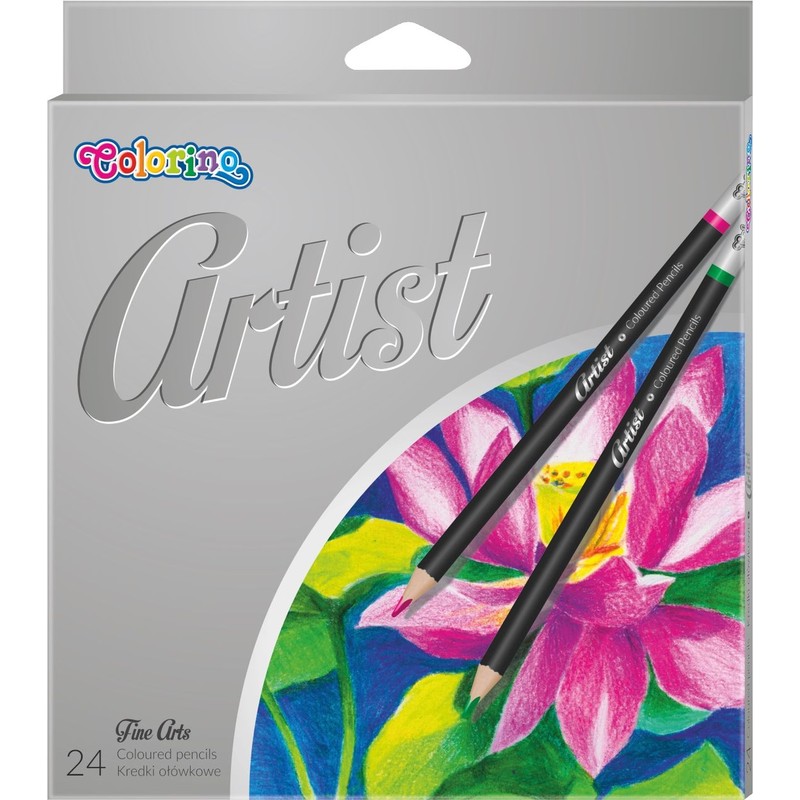 Kredki ołówkowe okrągłe Artist 24 kolorów  Colorino 24 sztuki