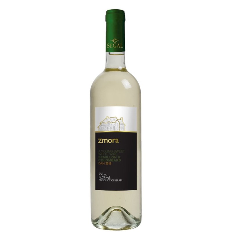 Wino izraelskie białe słodkie alk.12.5% obj.  Zmora 750 ml