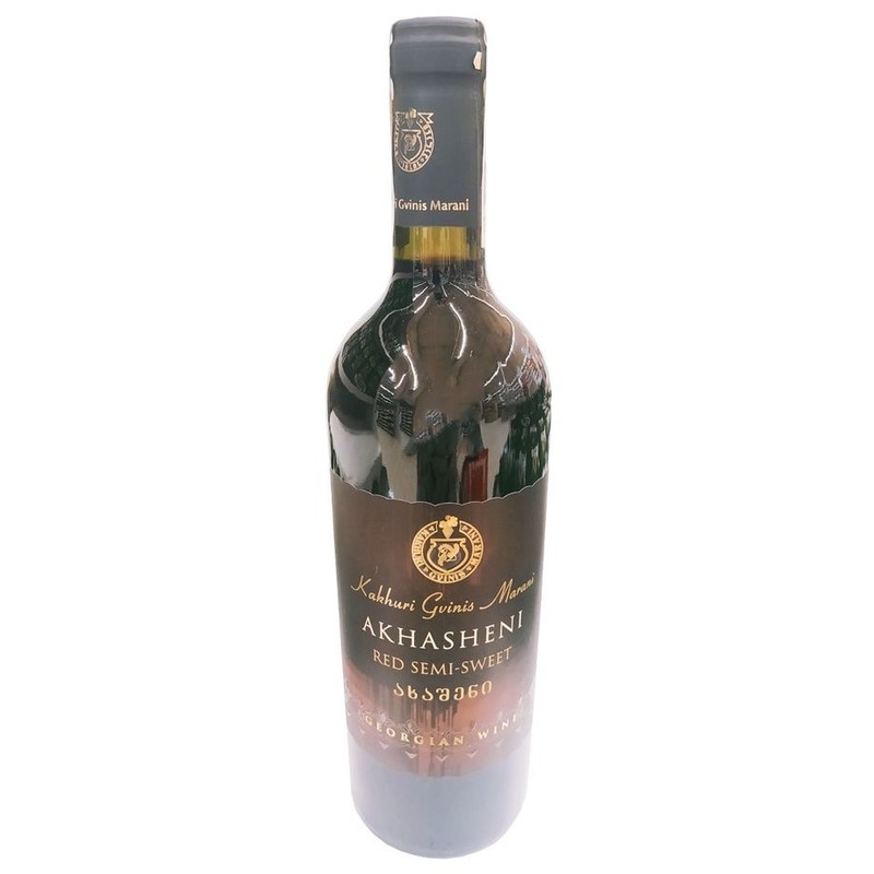Wino czerwone półsłodkie Akhasheni 750 ml