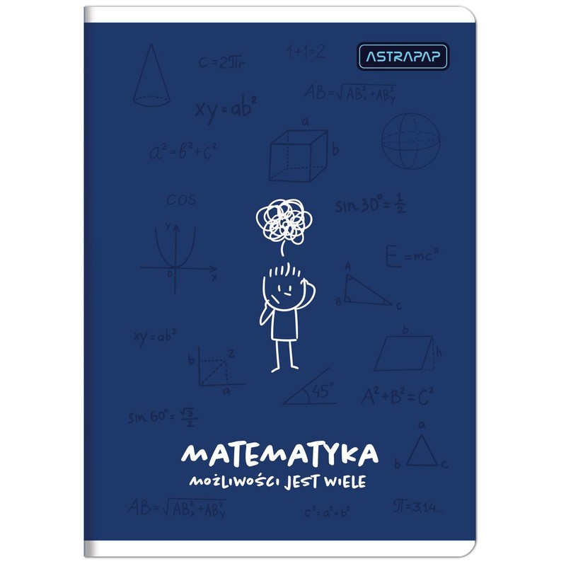 Zeszyt tematyczny Astrapap A5 60k kratka Matematyka ASTRA 1 sztuka