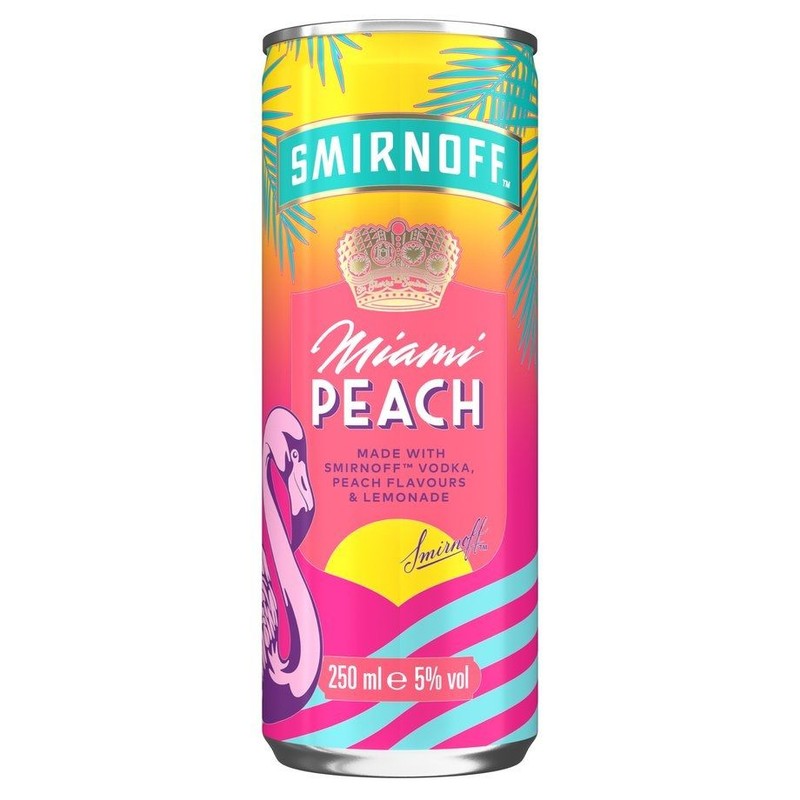 Drink Miami Peach alk. 5,0% obj. Smirnoff 250 ml
