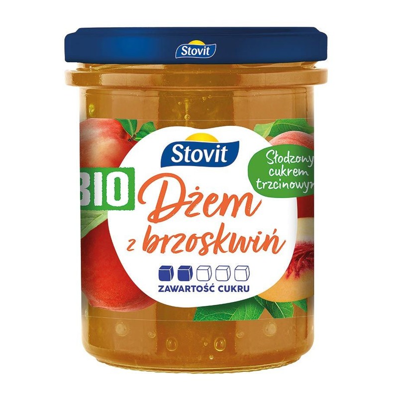 Bio Dżem z brzoskwiń Stovit 200 g