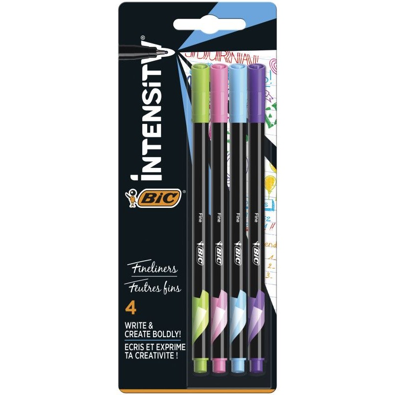 Cienkopisy Intensity Fine Fun BIC 4 sztuki