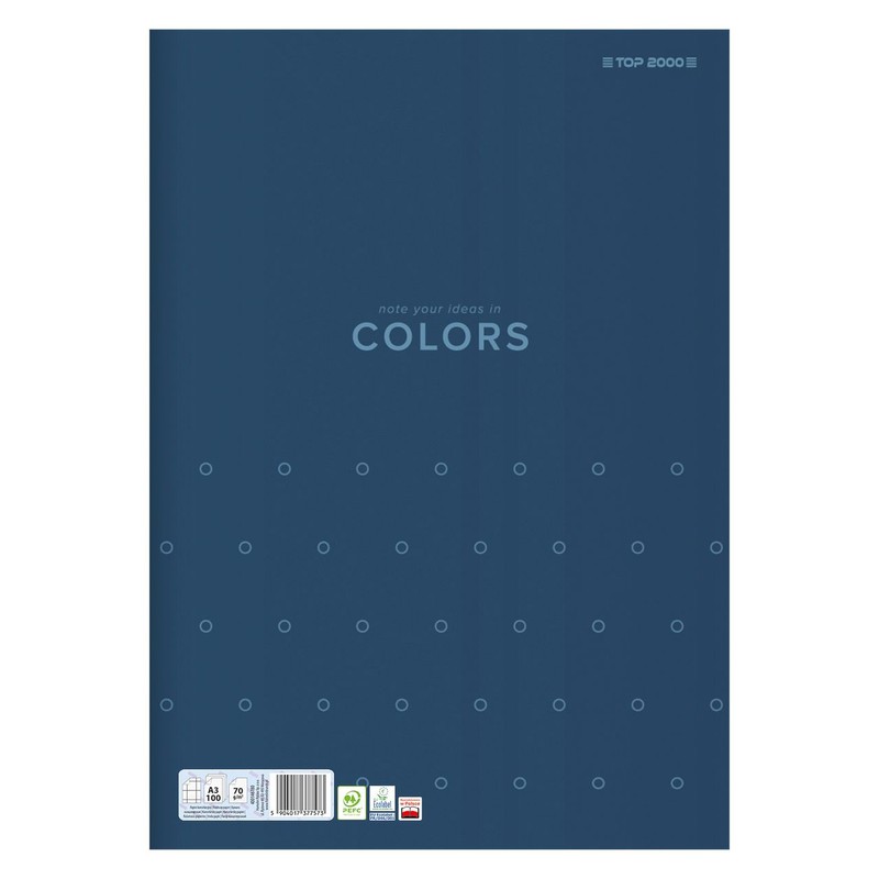 Papier kancelaryjny Colors A3 100k 70g kratka TOP2000 Zestaw