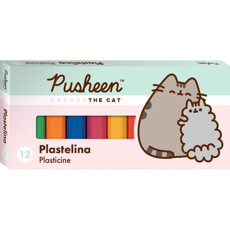Plastelina 12 kolorów  Pusheen 1 sztuka