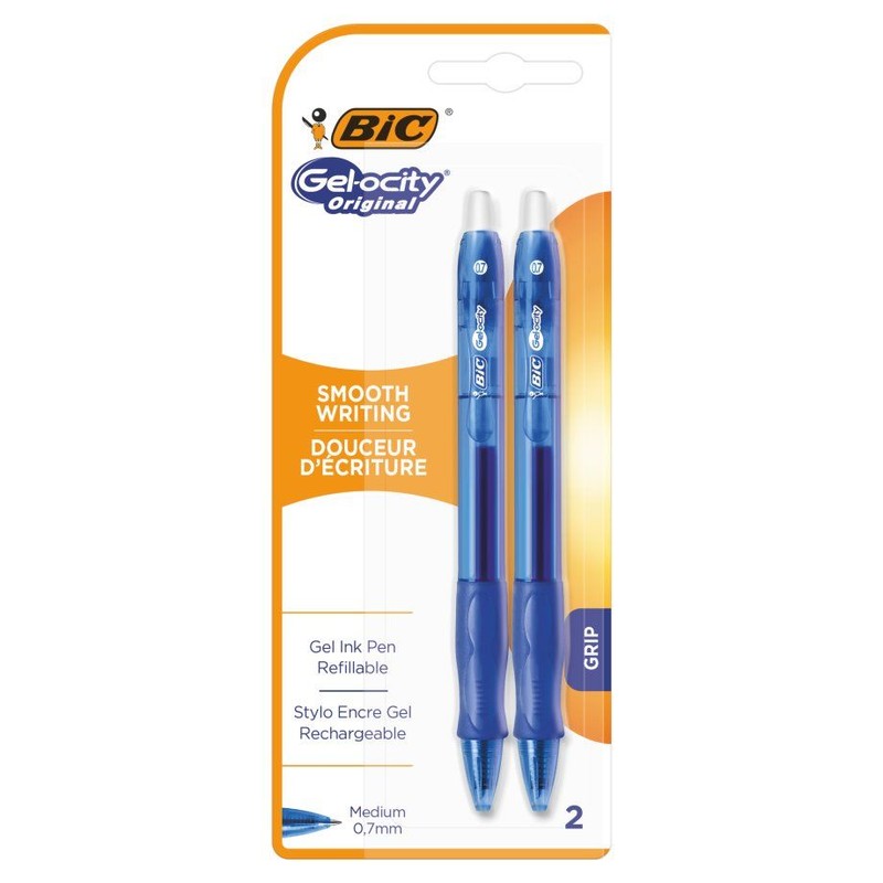 Długopis żelowy Gel-ocity Original niebieski BIC 2 sztuki