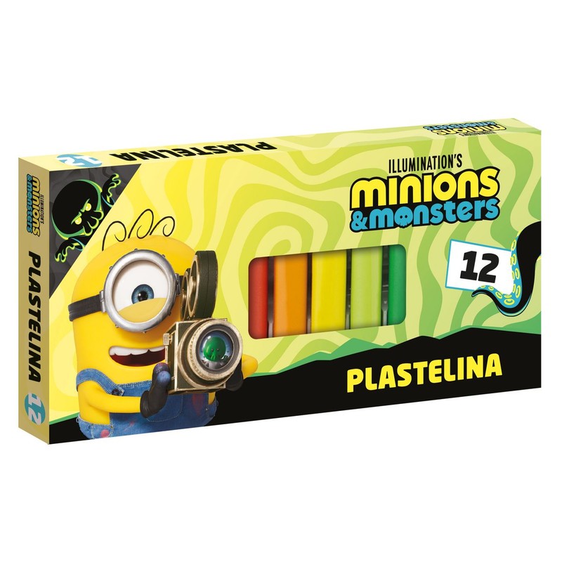 Plastelina 12 sztuk  Minionki Zestaw