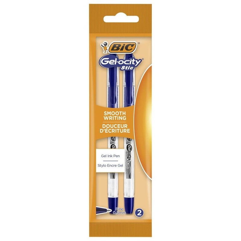 Długopis żelowy niebieski Gel-ocity Stic 0.5mm Pouch BIC 2 sztuki