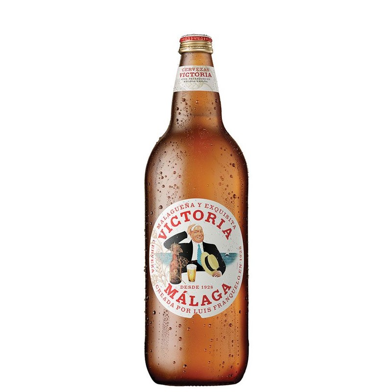 Piwo hiszpańskie pale lager Victoria alk. 4,8% obj. Malaga 1 l