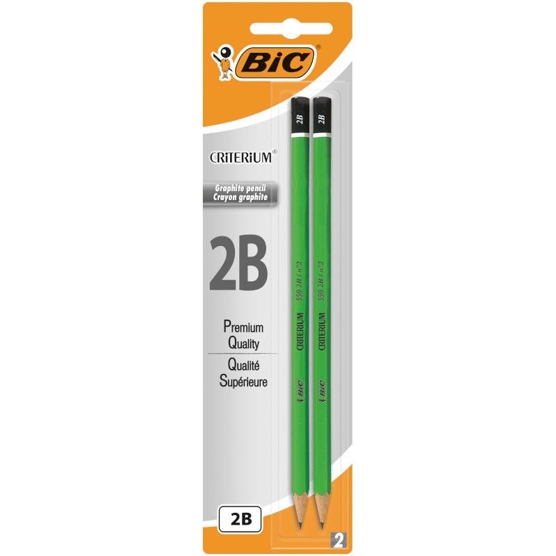 Ołówek bez gumki Criterium 550 2B BIC  2 sztuki