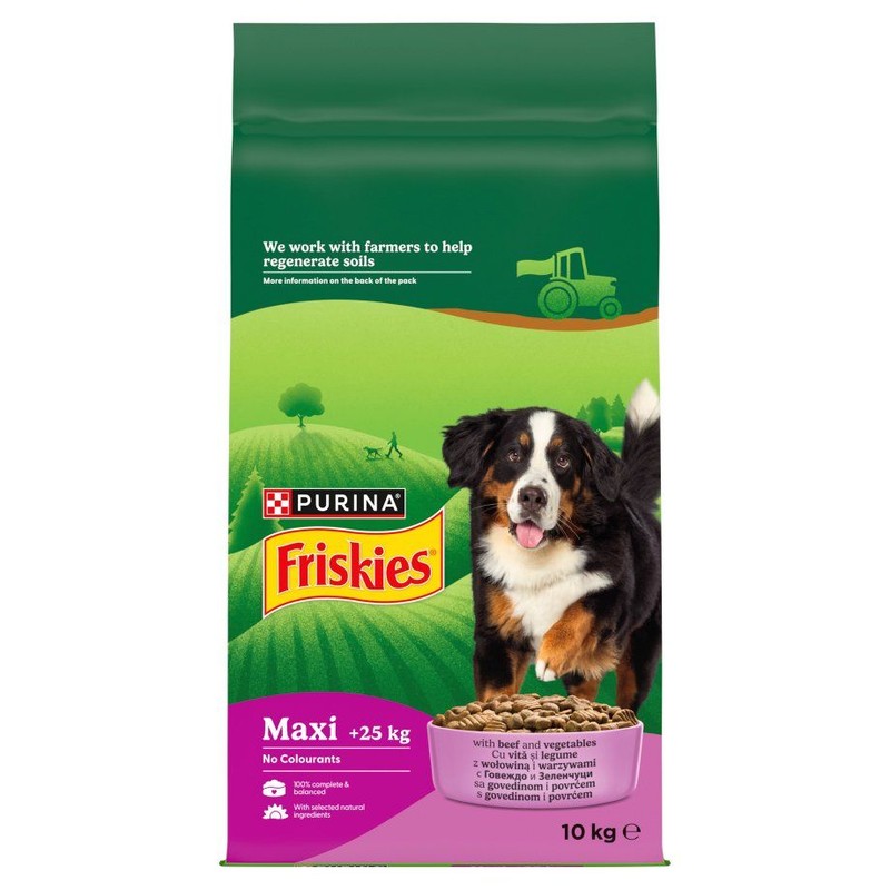 Karma z wołowiną dla dorosłych psów  Friskies 10 kg