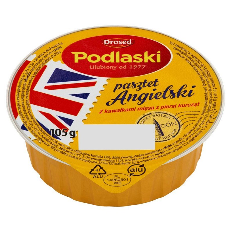 Pasztet angielski drobiowy  Drosed 105 g