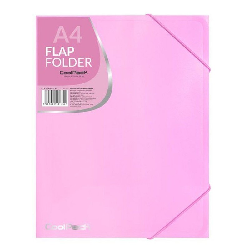 Teczka na gumkę Pastel A4 powder pink Coolpack 1 sztuka