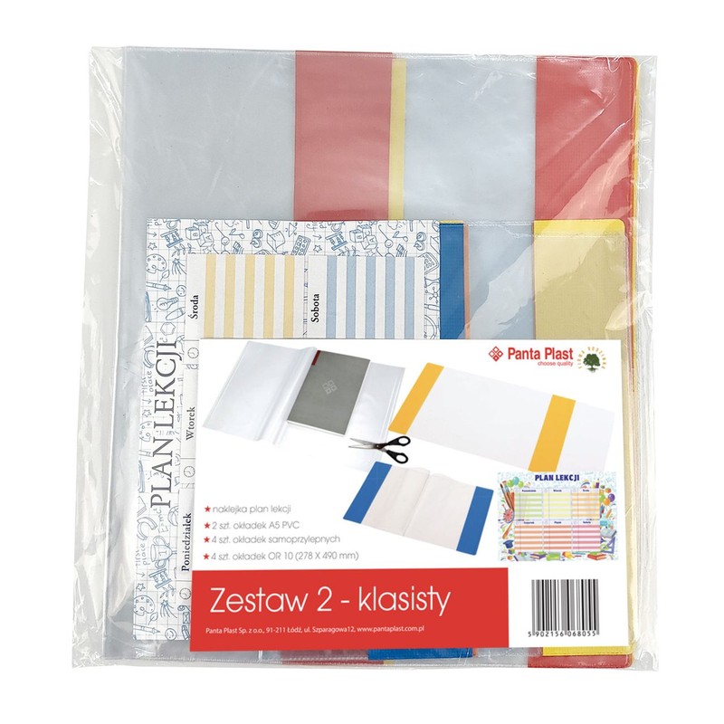 Zestaw okładek dla 2-klasisty Panta Plast Zestaw