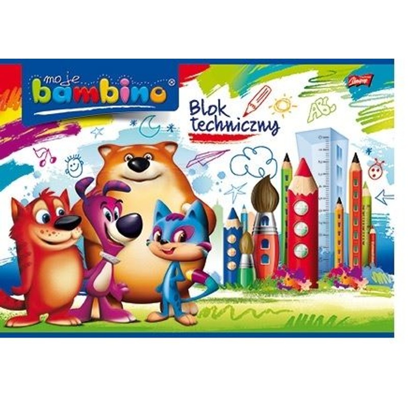 Blok techniczny A4 10 kartek Bambino 1 sztuka