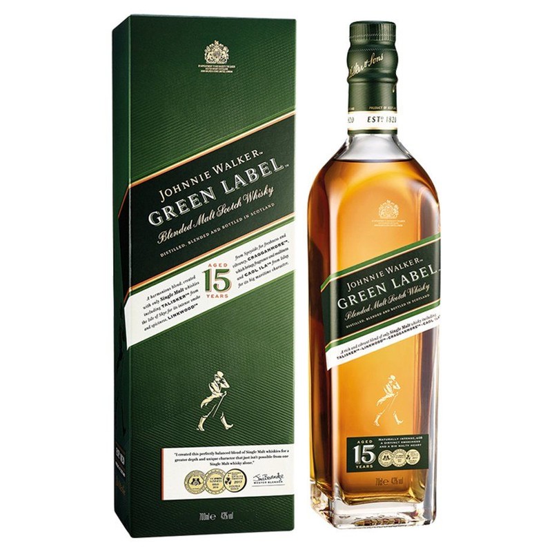 Whisky szkocka blend Green Label 15YO alk. 43,0% obj. Johnnie Walker 700 ml