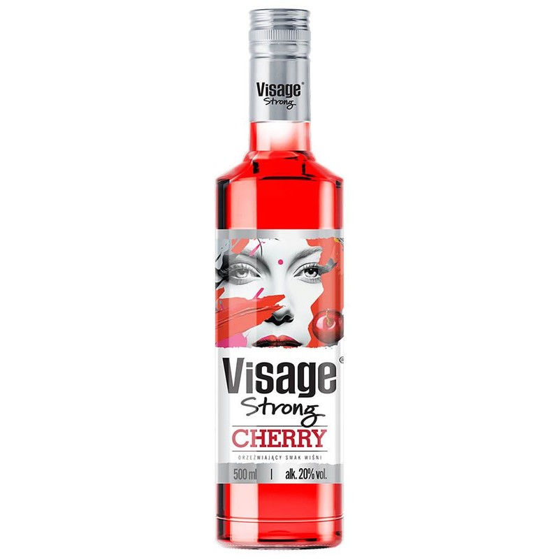 Wódka smakowa Strong Cherry alk. 20,0% obj. Visage 500 ml