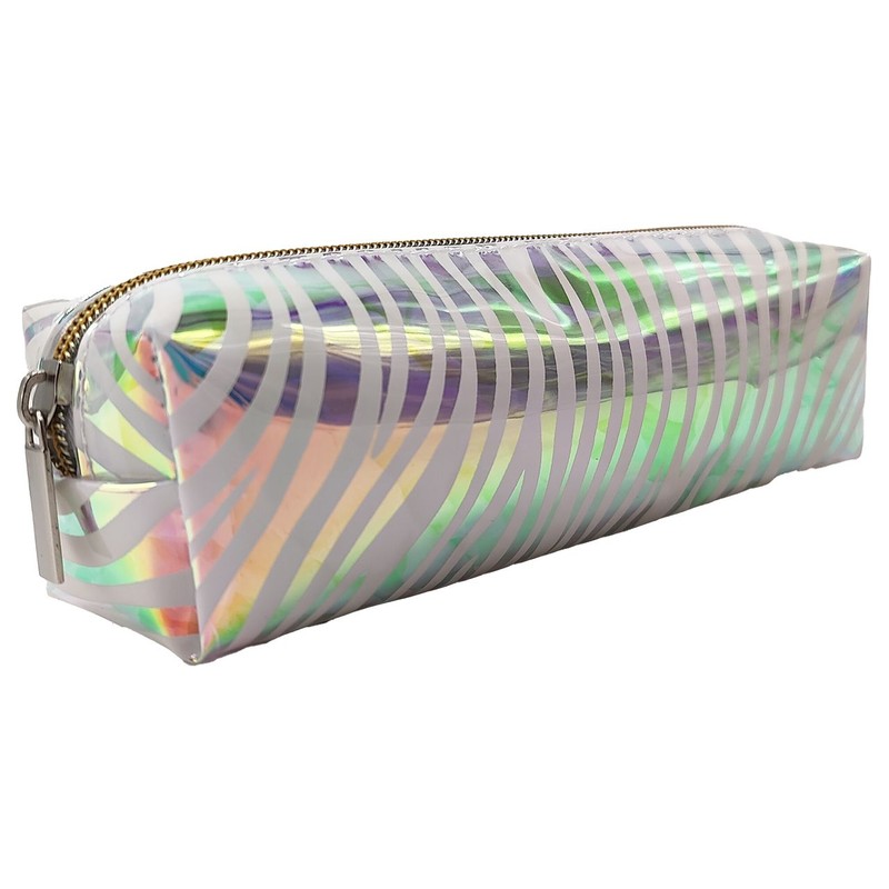 Piórnik saszetka 1-komorowy Zebra Silver Auchan 1 sztuka