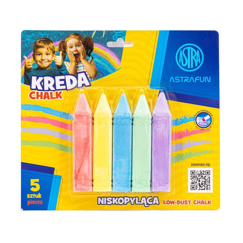 Kreda Jumbo kwadratowa Fun 2 x 2 x 10,5 cm 5 szt. ASTRA 5 sztuk
