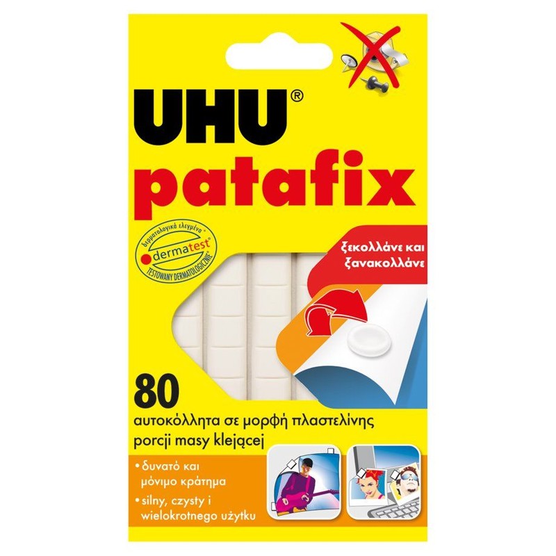 Masa klejąca Patafix UHU 80 sztuk