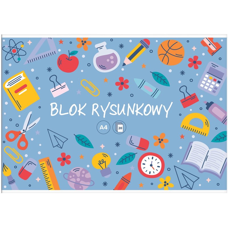 Blok rysunkowy A4 20k biały Auchan 1 szuka