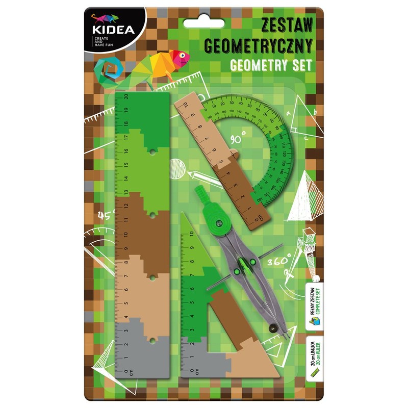 Zestaw do geometrii Puzzle
 Kidea zestaw