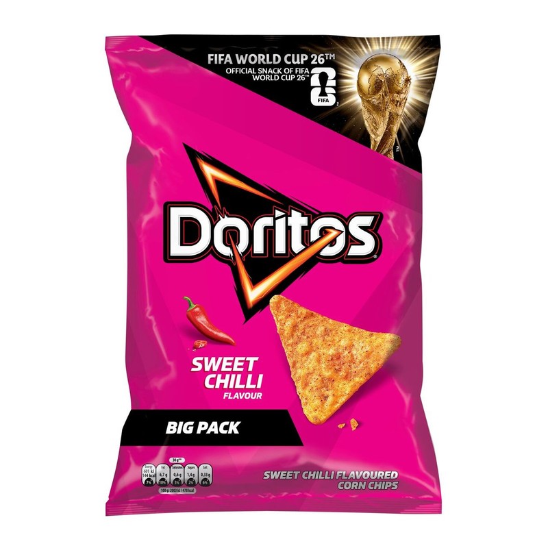 Nachos kukurydziane o smaku słodkiego chilli Doritos 180 g