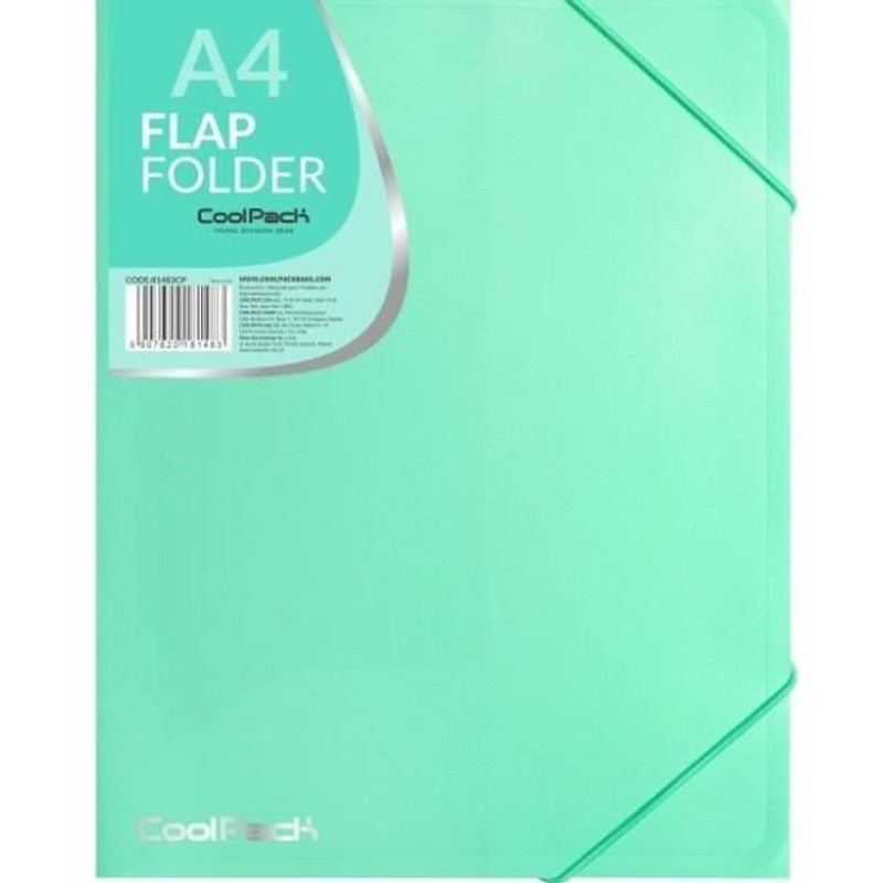 Teczka na gumkę Pastel A4 powder mint Coolpack 1 sztuka