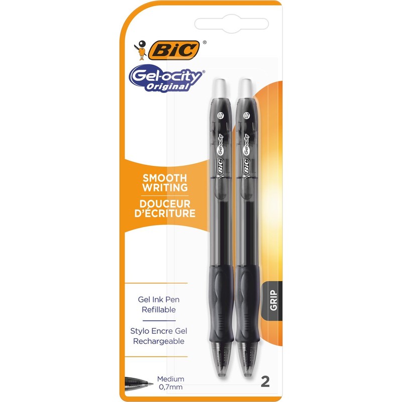 Długopis żelowy czarny Gel-ocity Original BIC 2 sztuki