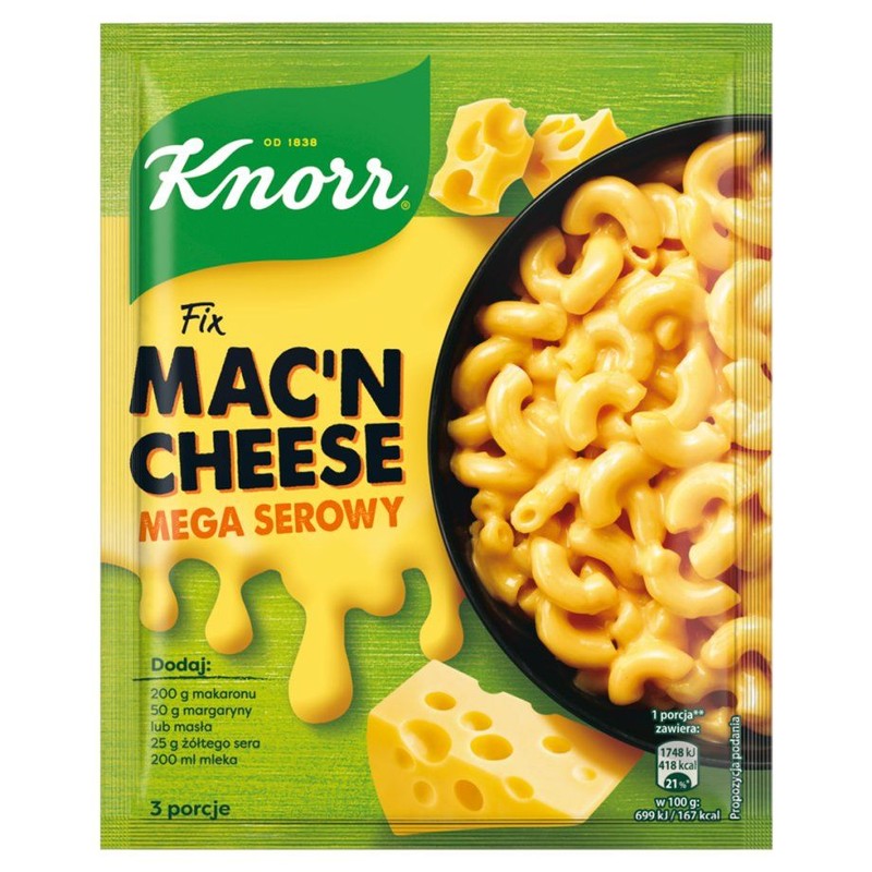 Macn Cheese Mega serowy Knorr 33 g