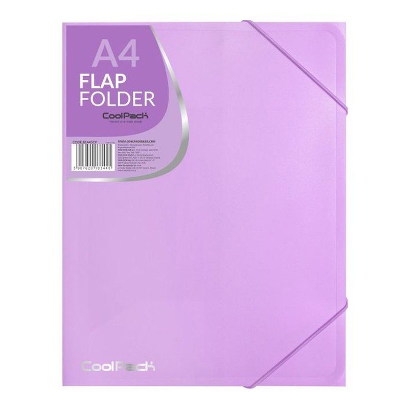 Teczka na gumkę Pastel A4 powder purple Coolpack 1 sztuka
