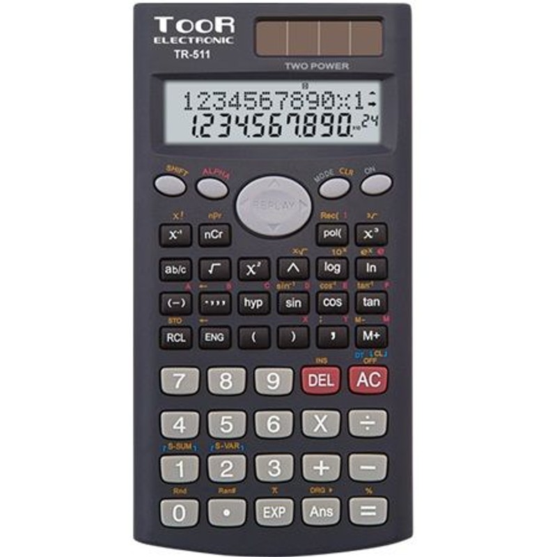 Kalkulator TR-511 10+2-pozycyjny naukowy Toor Electronic 1 sztuka