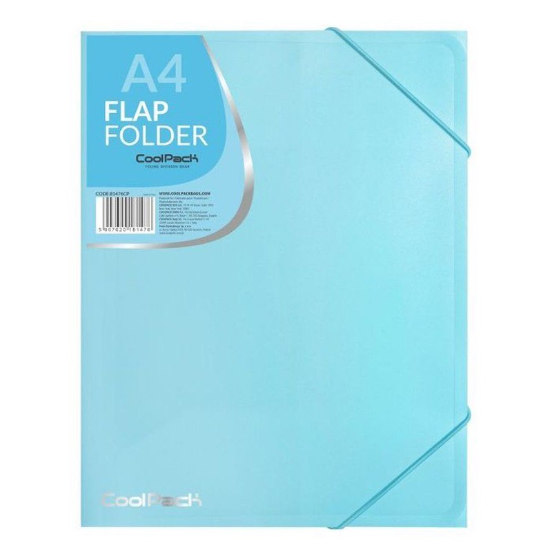 Teczka na gumkę Pastel A4 powder blue Coolpack 1 sztuka